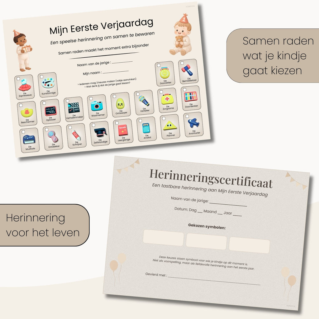 The First Year™ | Een betekenisvol eerste-verjaardagsmoment om vast te leggen