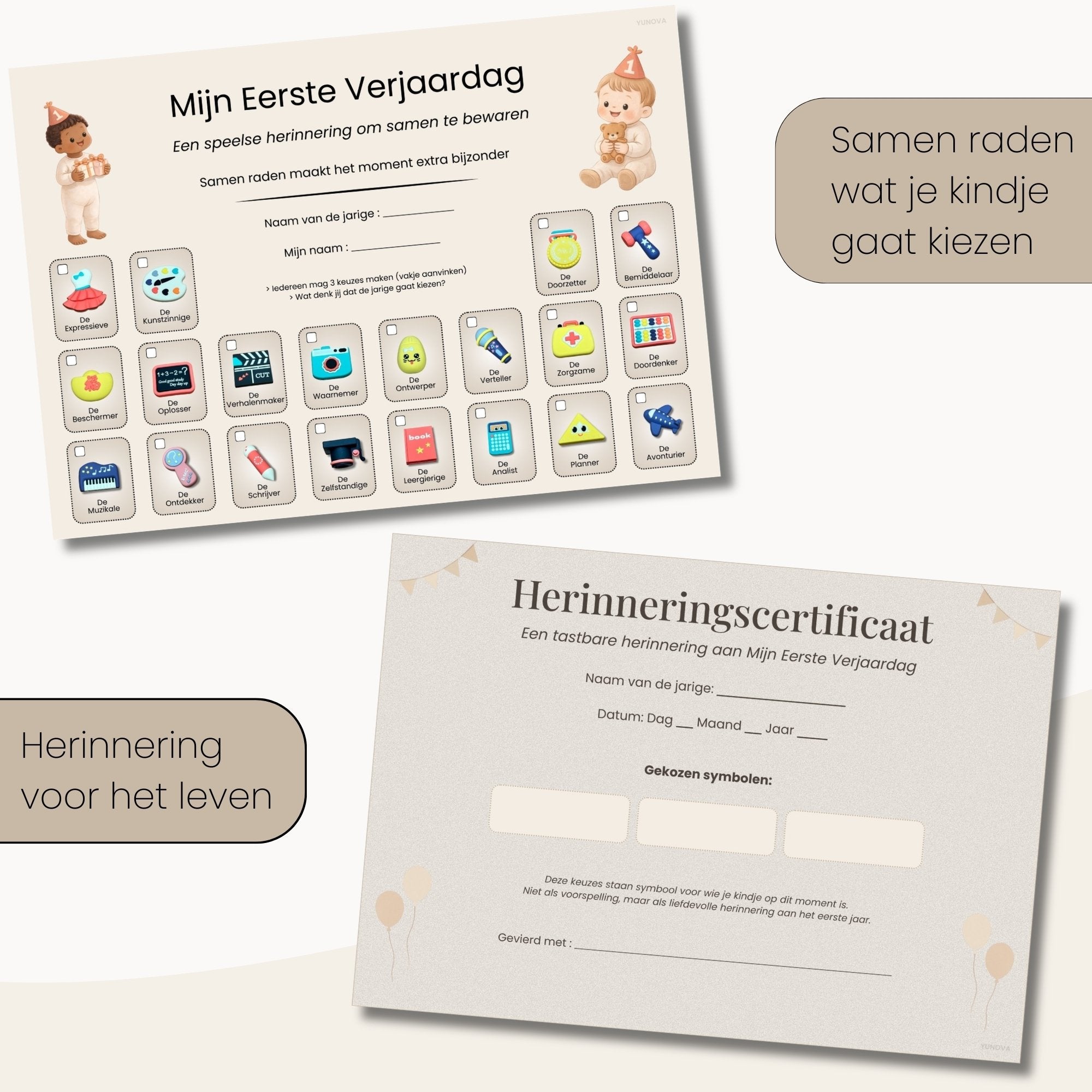The First Year™ | Een betekenisvol eerste-verjaardagsmoment om vast te leggen